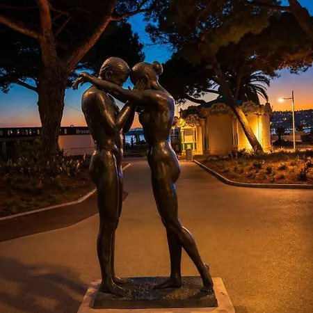 شقة Riviera Juan Les Pins 300m Avec Terrasse أنتيب